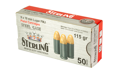 STERLING 9MM 115GR FMJ STEEL 50/1500 - Image 3