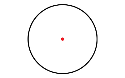 TRUGLO RED DOT OPEN 4 RETICLE BLACK - Image 4